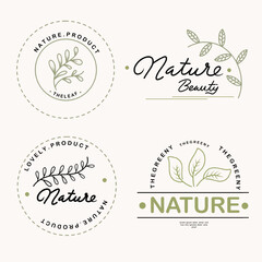 natural ecology brand design for ecology nature company logo brand design