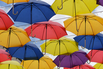 colorful umbrellas background