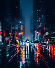 Person walks in Toronto financial district