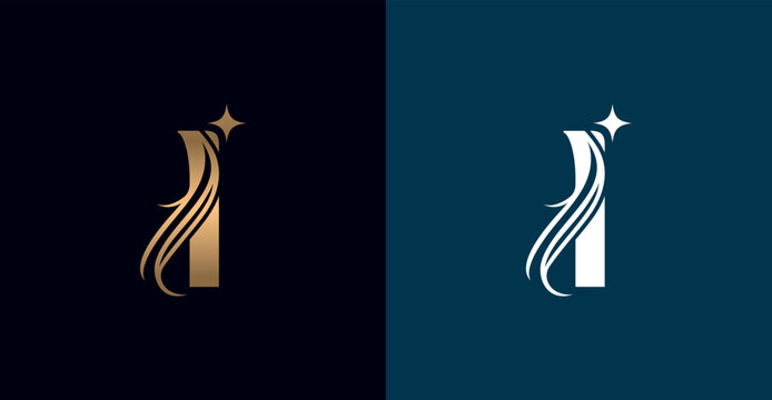 Letter I Monogram Logo design