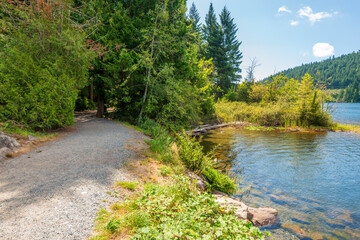 Beautiful Lake Cowichan in Canada.