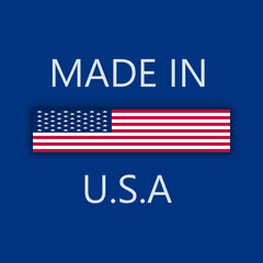 Made in USA vector illustration. United States of America