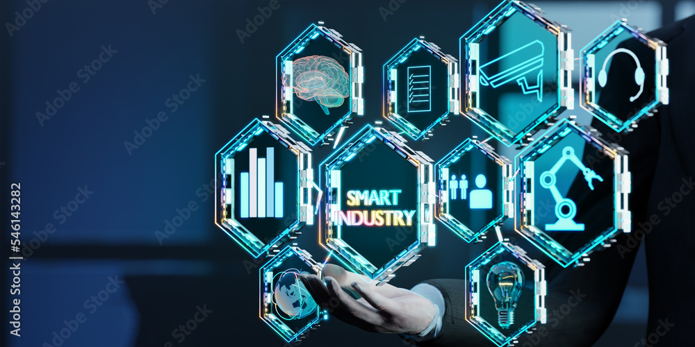 Aufkleber industrial engineer using smart cloud computing