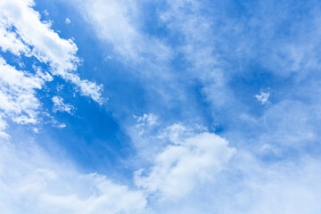 青空と雲。流れる雲。