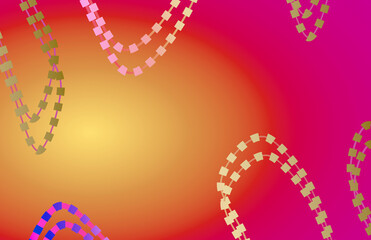 チェーン状の飾りのある背景模様３