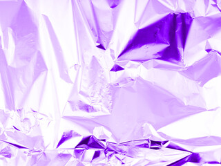 Abstract texture of slightly crumpled purple color. Closeup