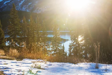 Selbstklebende Fototapeten Winter lake © Galyna Andrushko