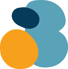 hand draw shape abstract