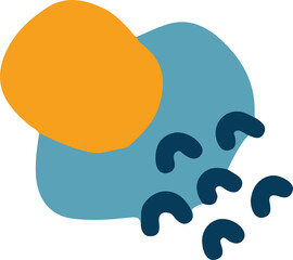 hand draw shape abstract