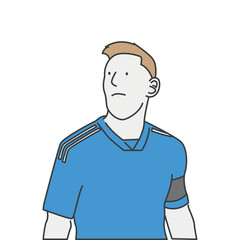 soccer player illustration for world cup