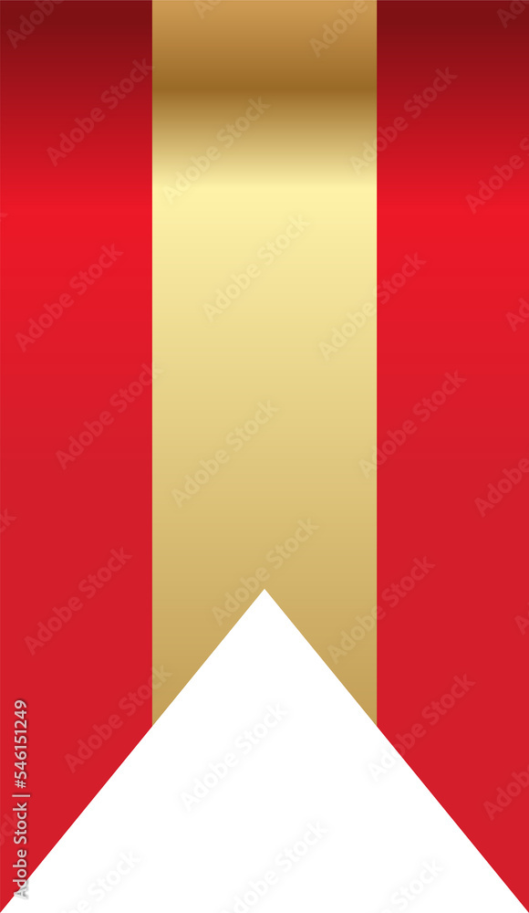 Wall mural premium medal badge label luxury red gold