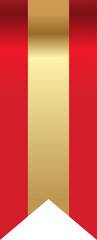 Obraz premium premium medal badge label luxury red gold