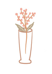 flower in vase drawing illustrations