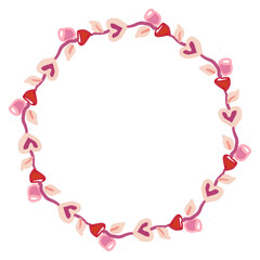 Valentine frame heart love wedding background drawing