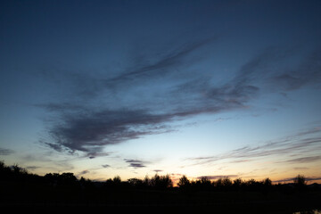 Fototapeta na wymiar 美しい夕暮れの空 