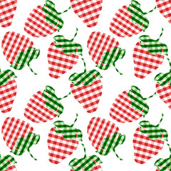 Fototapeta premium seamless pattern with strawberries