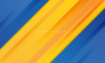 Modern abstract background blue and yellow color