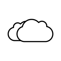 Cloud icon. sign for mobile concept and web design. vector illustration