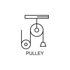 pulley icon , equipment icon vector