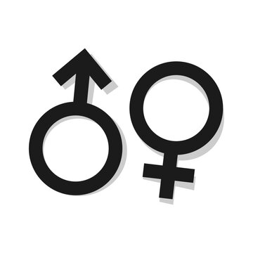 Male female icons. Male and female symbols. Female and male sex icon. Gender symbol vector. Couple gender icon.