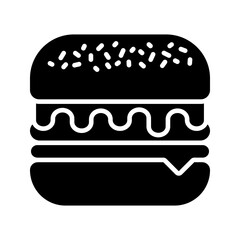 Burger icon. sign for mobile concept and web design. vector illustration