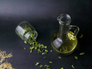 olive oil and spices