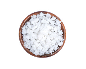 Coarse sea salt isolated