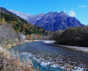 上高地秋の景色