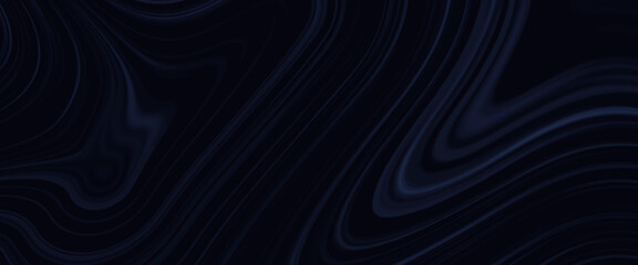 Panoramic view of the abstract blue fog or smoke move on black background. Colorful smoke on a black background closeup. neon light, smoke, smog. Blue smoke. Beautiful Marbling. Marble texture.