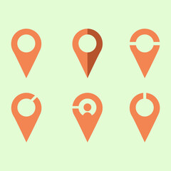 Location gps icon graphic resource