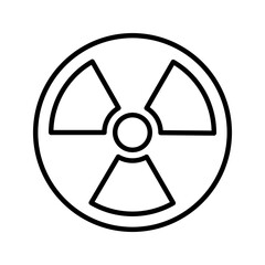Radiation icon. sign for mobile concept and web design. vector illustration