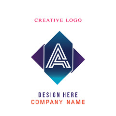 Fototapeta premium A lettering, perfect for company logos, offices, campuses, schools, religious education