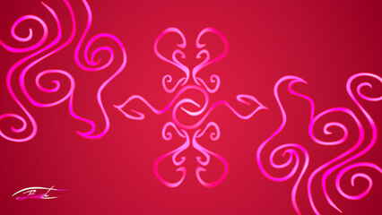 pink background with swirls
