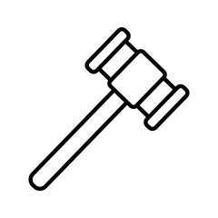 Gavel icon. sign for mobile concept and web design. vector illustration