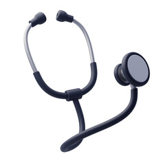 3d icon of Medical Stethoscope for doctors. - obrazy, fototapety, plakaty