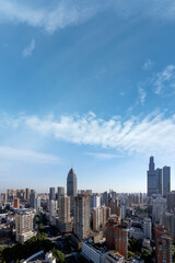 Fototapeta na wymiar aerial photography wuxi city skyline