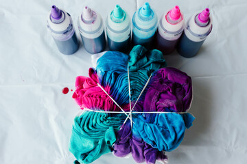 Tshirt Being tie dyed tie dying craft pattern