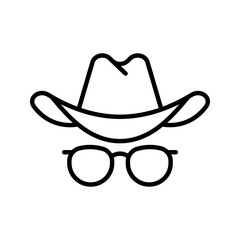 Incognito icon. sign for mobile concept and web design. vector illustration