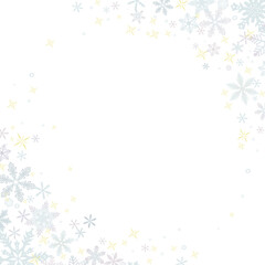 Fototapeta na wymiar 雪の結晶の壁紙⑪正方形_ななめ_白背景