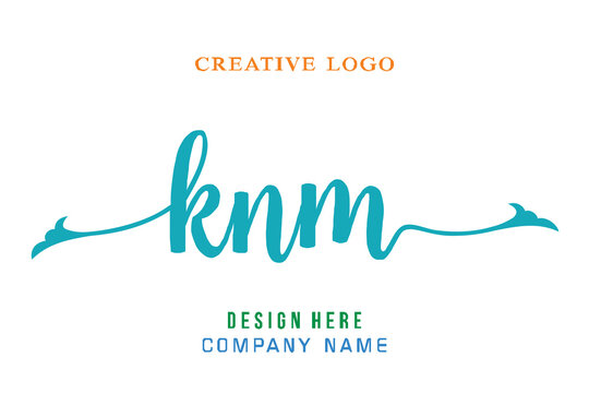 KNM lettering, perfect for company logos, offices, campuses, schools, religious education