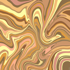 Abstract colorful swirly marble background Random wavy curved stripes in warm earthy natural colors