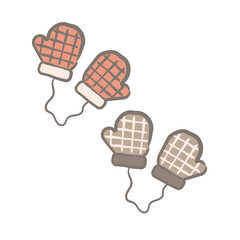 手袋　イラスト　セット
