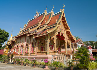 Naklejka premium Wat Sri Boon Ruang Temple. Chiang Rai , Thailand