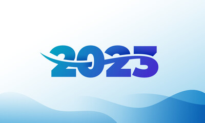 2023 new year modern colorful illustration with simple shapes for calendar or greeting card