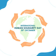 Vector illustration of International Human Solidarity Day