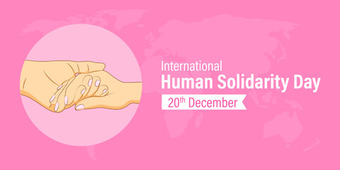 Vector illustration of International Human Solidarity Day