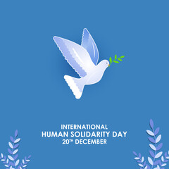 Vector illustration of International Human Solidarity Day