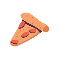 Vector illustration of pizza slice