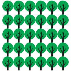 Vector set of abstract backgrounds with tree pattern