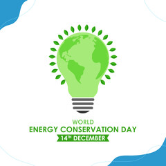 Vector illustration of World Energy Conservation Day